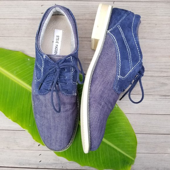 Steve Madden Stoker Denim & Suede Mens Shoes main image 9